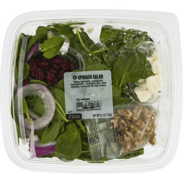 Stop & Shop Spinach Salad Bowl With Feta