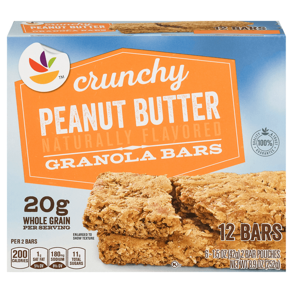 Giant Crunchy Granola Bars Peanut Butter All Natural