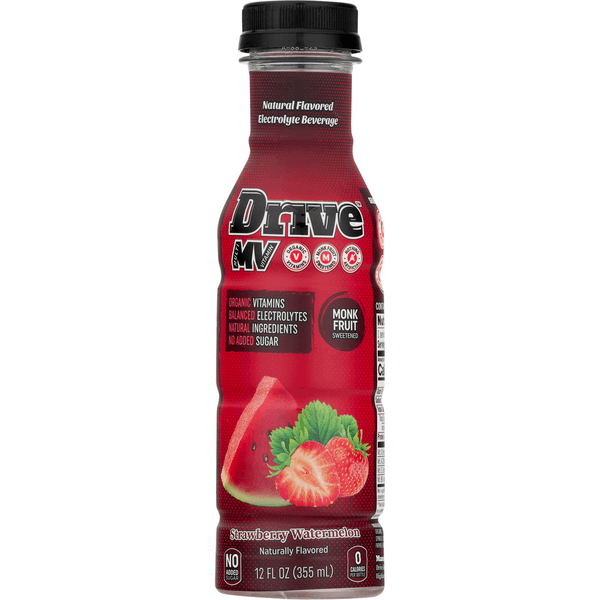 Drive Mv Electrolyte Beverage Monk Fruit Sweetened Strawberry Watermelon
