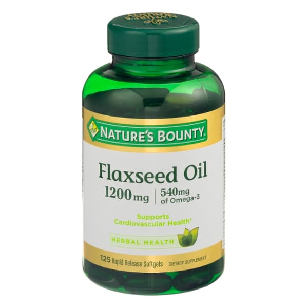 Nature'S Bounty Flax Seed Oil Rapid Release Softgels