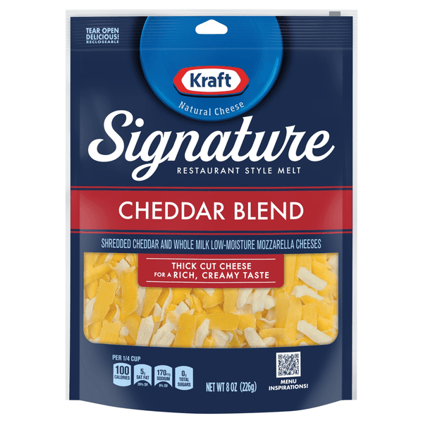 Kraft Signature Cheddar Blend Thick Cut Shredded Cheese