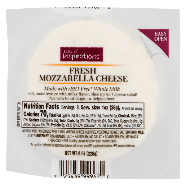 Taste Of Inspirations Fresh Mozzarella Ball
