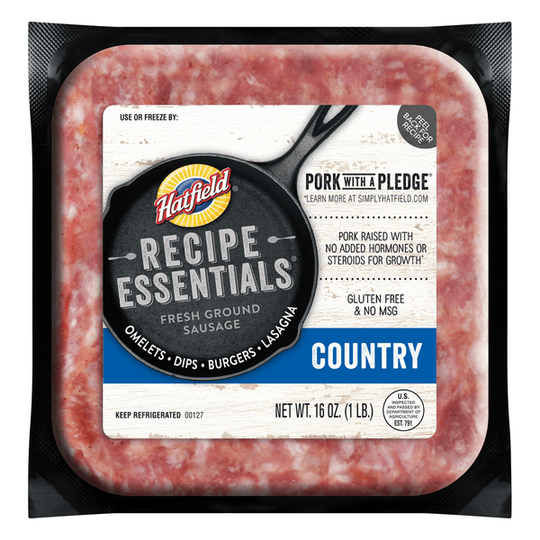 Hatfield Recipe Essentials Country Ground Sausage Fresh