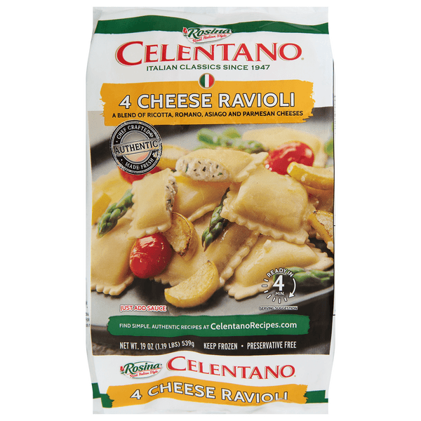 Celentano Ravioli Pasta 4 Cheese