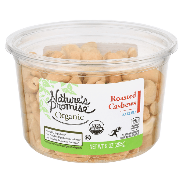 Nature'S Promise Organic Cashews Roasted Salted
