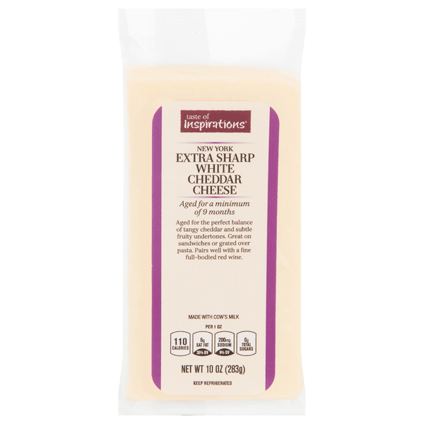 Taste Of Inspirations Aged New York Extra Sharp White Cheddar Cheese Block