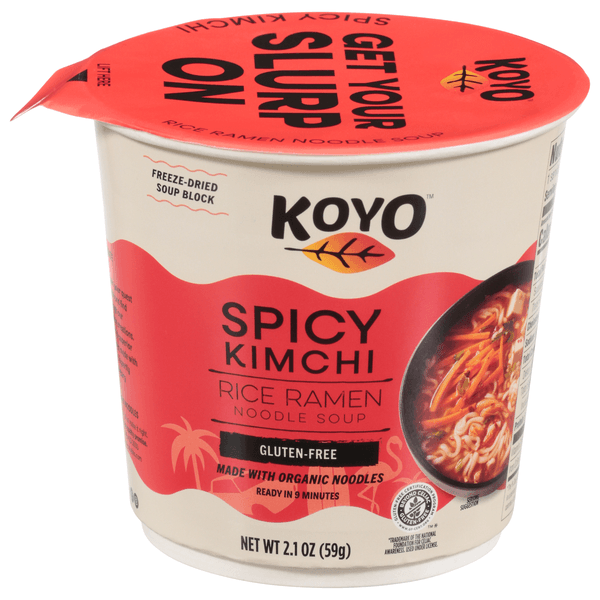 Koyo Spicy Kimchi Rice Ramen Noodle Soup Gluten Free