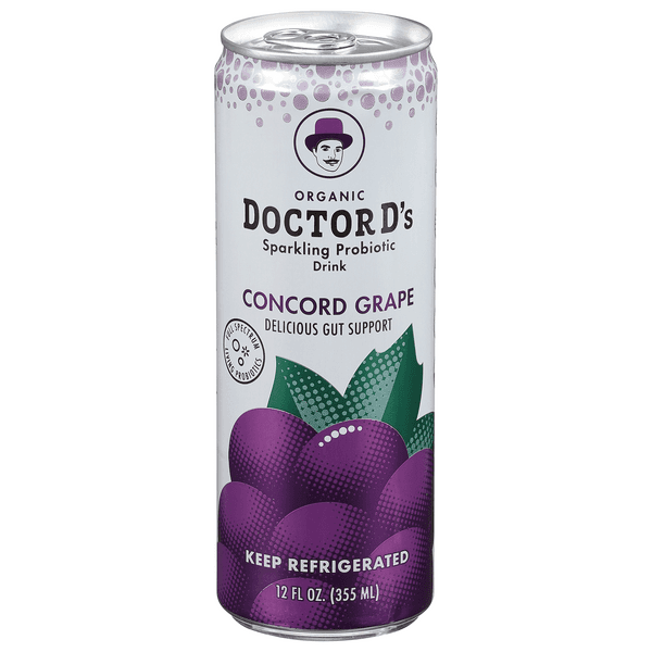 Doctor D'S Concord Grape Sparkling Probiotic Drink