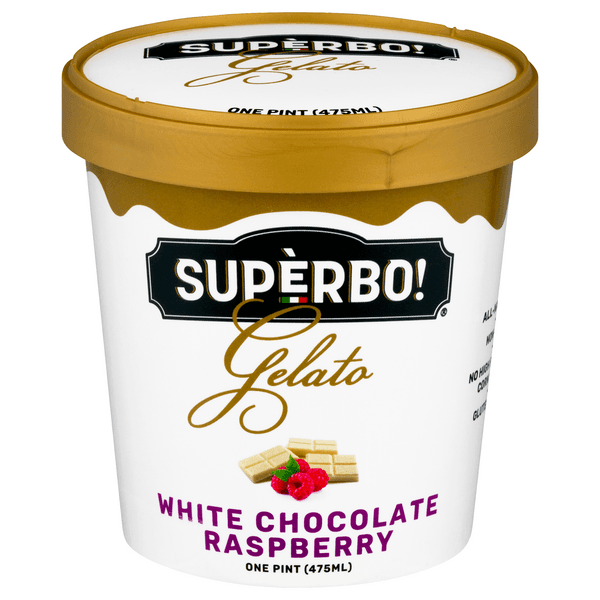 Superbo! Gelato White Chocolate Raspberry