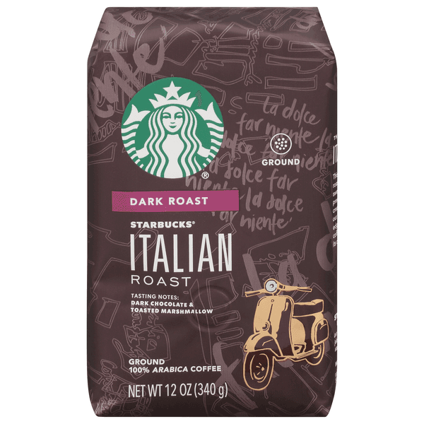 Starbucks Italian Roast Dark Roast Ground Coffee