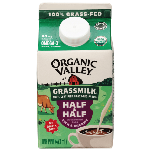 Organic Valley Grassmilk Half & Half Organic