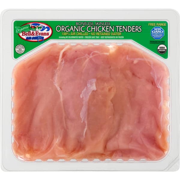 Bell & Evans Air Chilled Organic Boneless Skinless Chicken Tenders Fresh