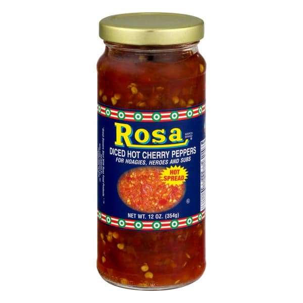 Rosa Cherry Peppers Hot Diced