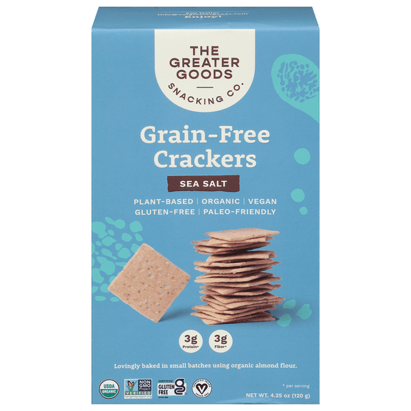 The Greater Goods Snacking Co. Crackers Sea Salt Grain Free