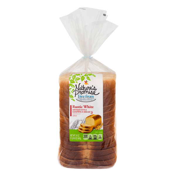 Nature'S Promise Rustic White Artisan Style Sliced Bread