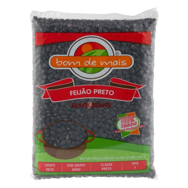 Bom De Mais Dried Black Beans
