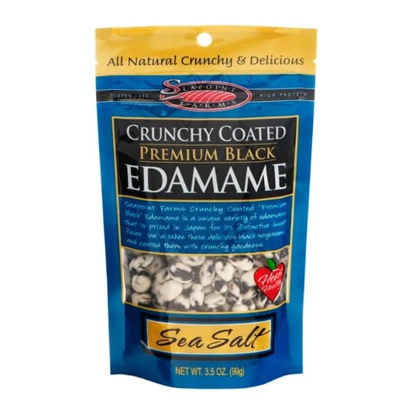 Seapoint Farms Premium Edamame Black Crunchy Coated Sea Salt Natural