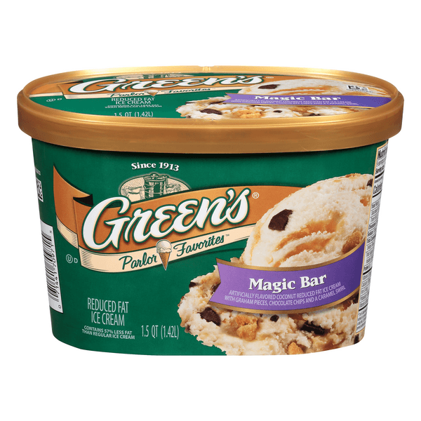 Green'S Parlor Favorites Ice Cream Magic Bar Reduced Fat