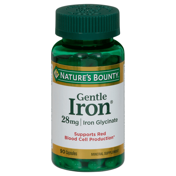 Nature'S Bounty Iron Gentle Mineral Supplement Capsules