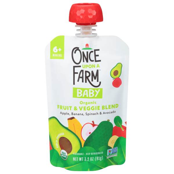 Once Upon A Farm Baby Organic Fruit & Veggie Blend 6+ Months