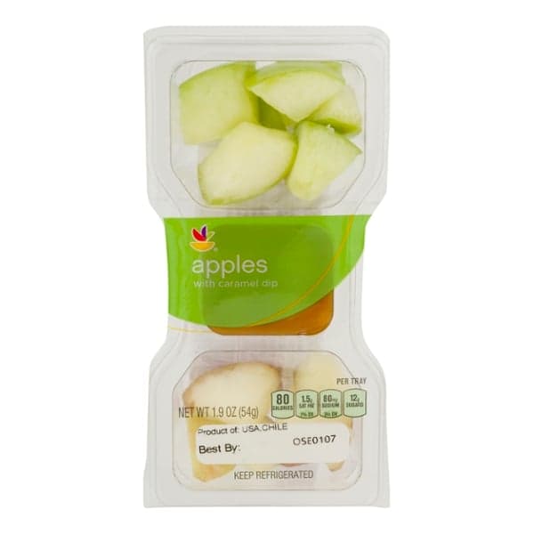 Giant Apples With Caramel Dip
