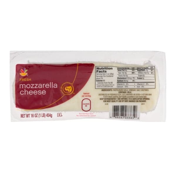 Stop & Shop Mozzarella Cheese Log Fresh