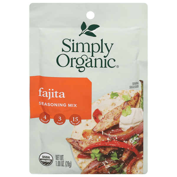 Simply Organic Regular Dry Fajita Seasoning Mix