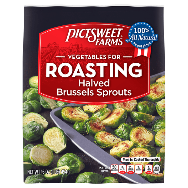 Pictsweet Farms Vegetables For Roasting Brussel Sprouts Halved
