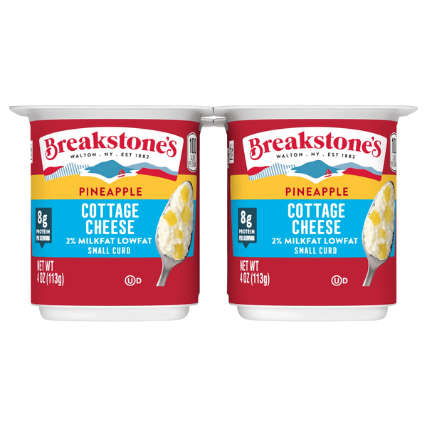 Breakstone'S Cottage Cheese Cups Low Fat 2% Milkfat With Pineapple
