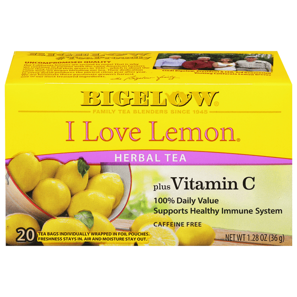 Bigelow Tea Herbal Caffeine Free I Love Lemon