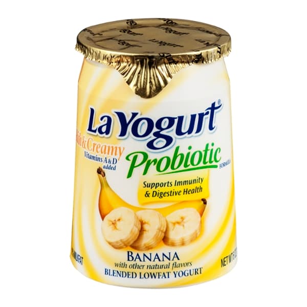 La Yogurt Rich & Creamy Low Fat Probiotic Banana Blended Yogurt