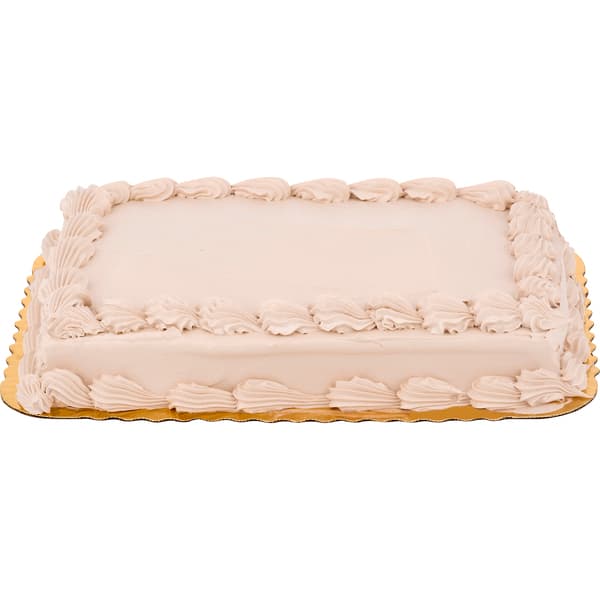 Stop & Shop Bakery Gold Cake With Non-Dairy Whip Choc Frosting 1/4 Sheet