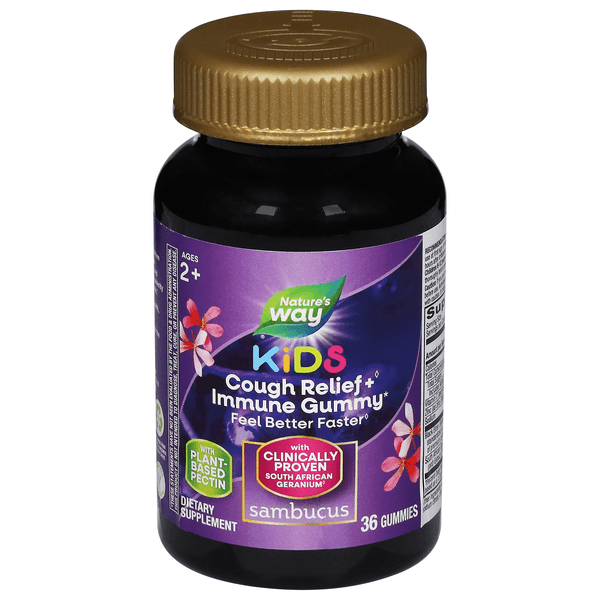 Nature'S Way Sambucus Relief For Kids Gummies Elderberry/African Geranium