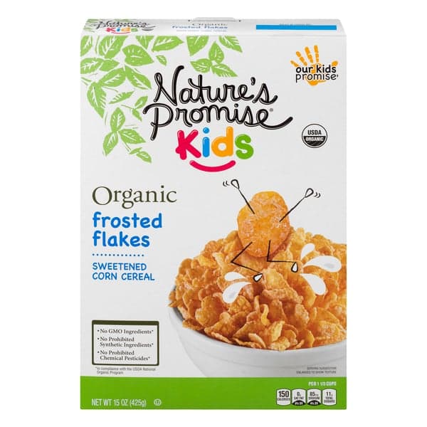 Nature'S Promise Kids Organic Cereal Frosted Flakes