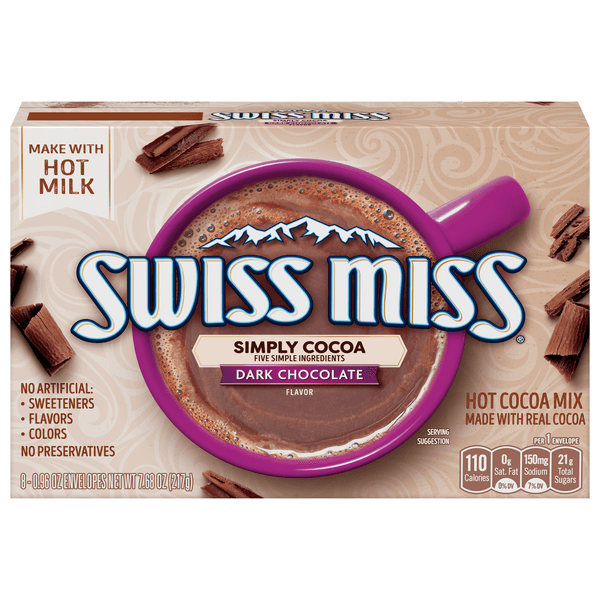 Swiss Miss Simply Cocoa Mix Dark Chocolate