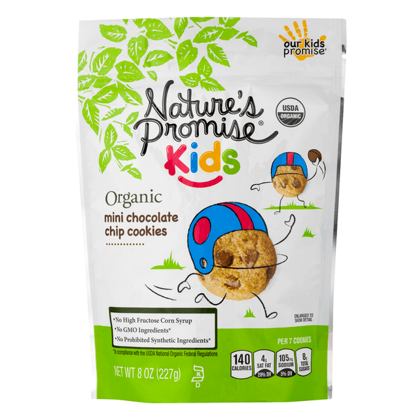 Nature'S Promise Kids Organic Mini Chocolate Chip Cookies
