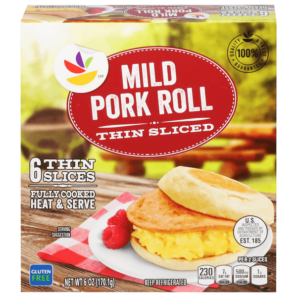 Our Brand Pork Roll Hickory Smoked Mild Thin Sliced