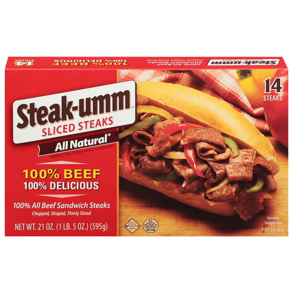 Steak-Umm Sandwich Steaks Thin Sliced