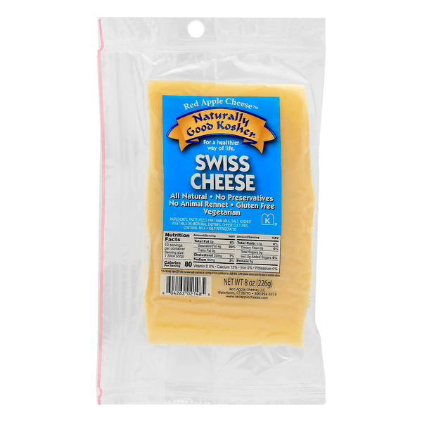 Red Apple Naturally Good Kosher Swiss Cheese