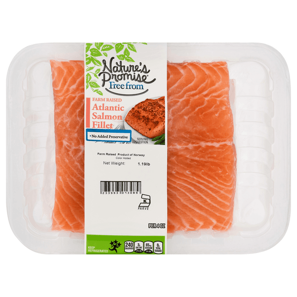Nature'S Promise Farm Raised Atlantic Salmon Fillet Fresh