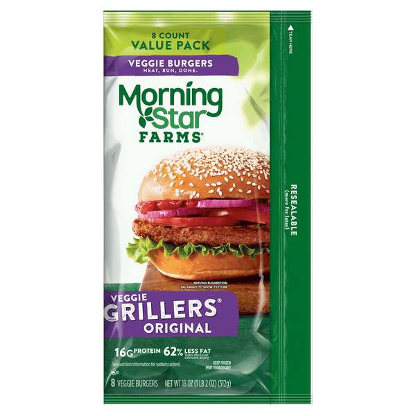 Morningstar Farms Plant-Based Original Grillers Veggie Burgers