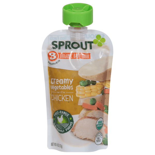 Sprout Stage 3 Baby Food Creamy Vegetables With Chicken Organic