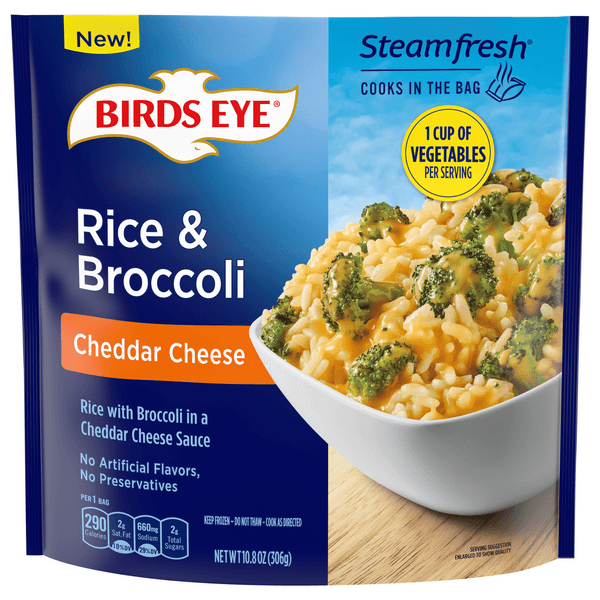 Birds Eye Cheddar Cheese Rice & Broccoli