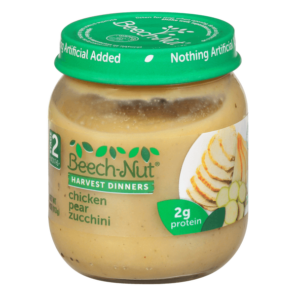 Beech-Nut Harvest Dinners Stage 2 Baby Food Chicken Pear Zucchini