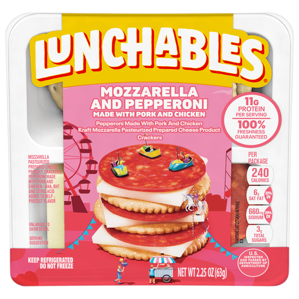 Lunchables Lunch Combinations Pepperoni & Mozzarella With Crackers