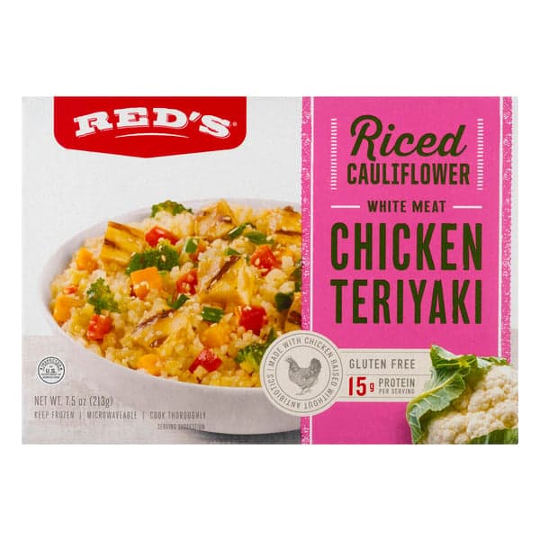 Red'S Riced Cauliflower White Meat Chicken Teriyaki Gluten Free