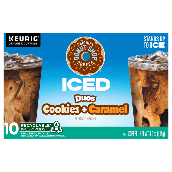 The Original Donut Shop, Duos - Coffee, Cookies + Caramel, Iced, K