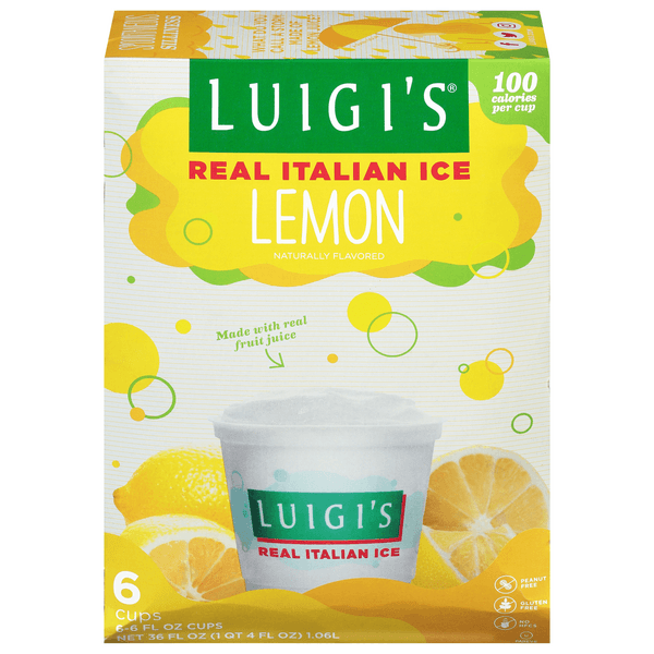 Luigis Real Italian Ice Fat Free Lemon