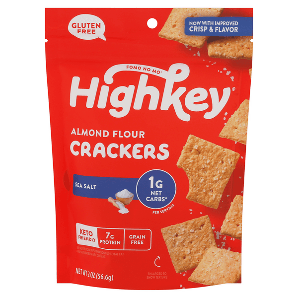 Highkey Almond Flour Sea Salt Crackers