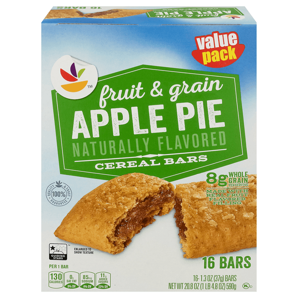 Stop & Shop Fruit & Grain Apple Pie Cereal Bars Family Size